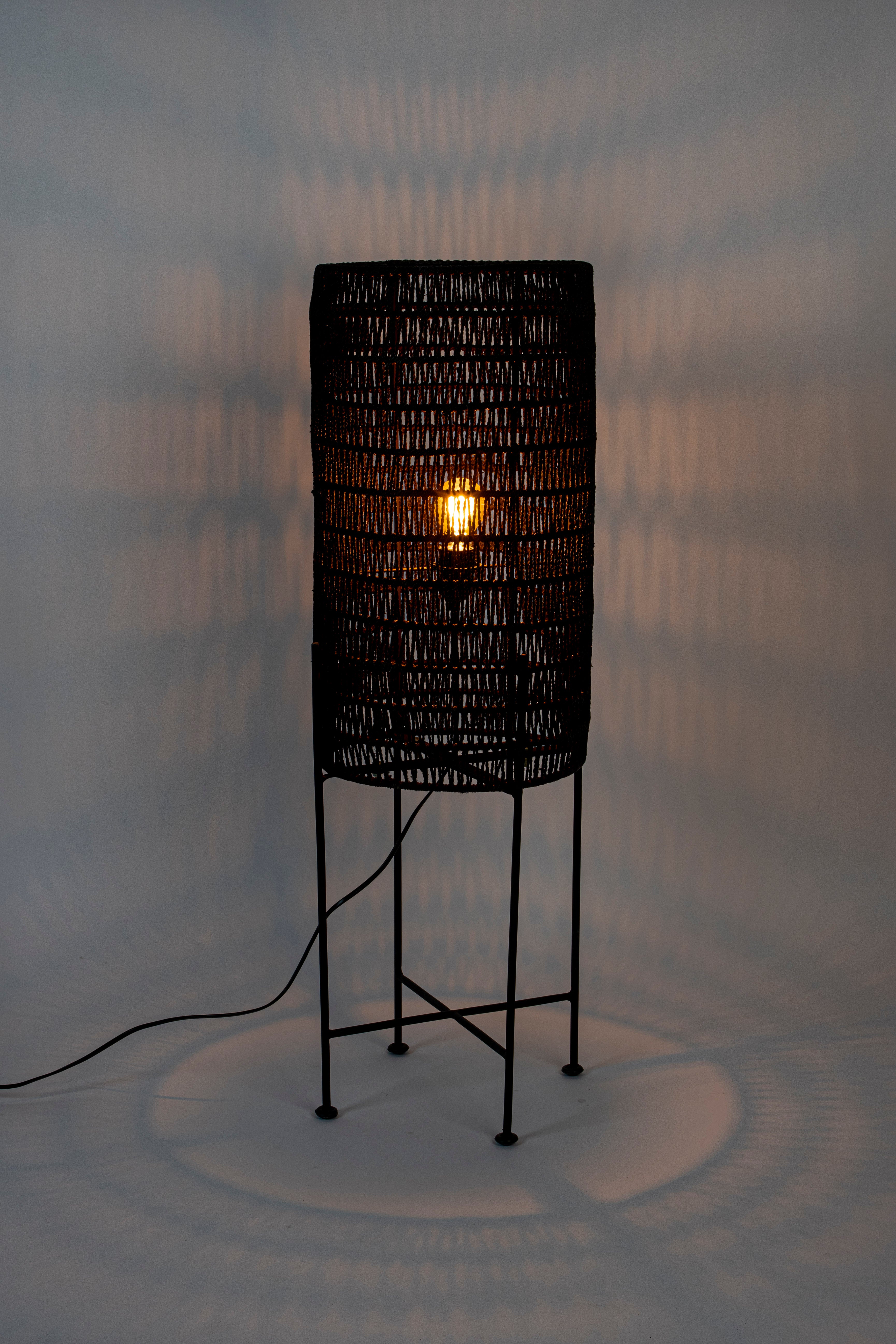 Dutchbone Kari Black Rope Floor Lamp